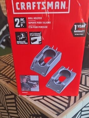 Craftsman Red Drill Holster 2-Piece Set